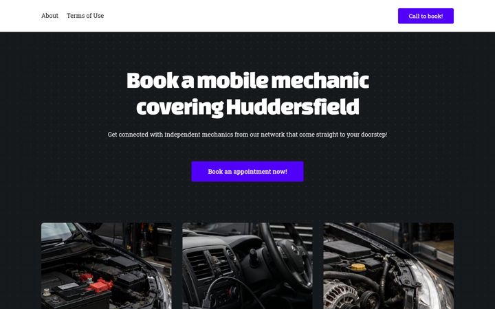 Screenshot of jwmobilemechanichuddersfield.co.uk