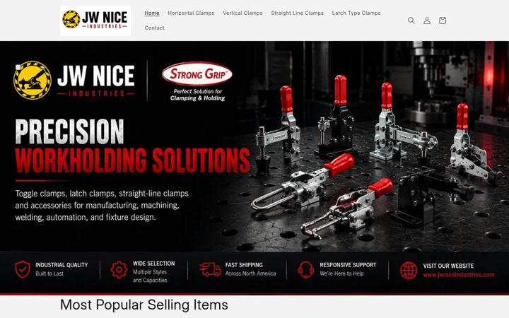 Screenshot of jwniceindustries.com