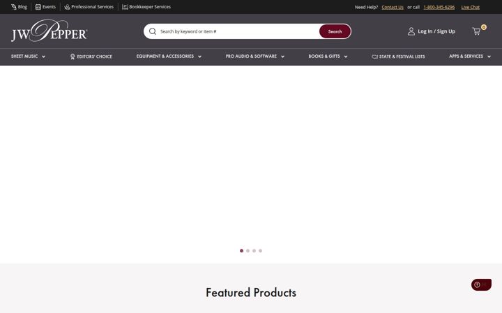 Captură de ecran a jwpepper.com