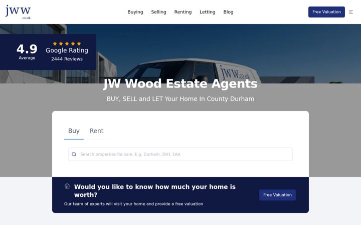 Screenshot of jww.co.uk