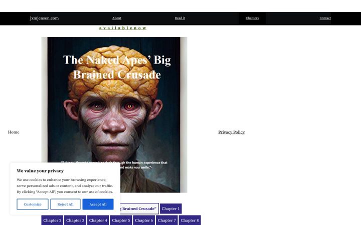 Screenshot of jxmjensen.com