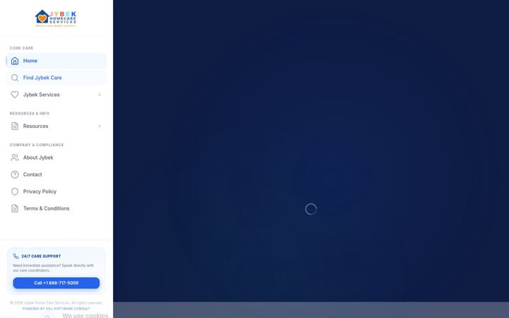Screenshot of jybekhomecares.com