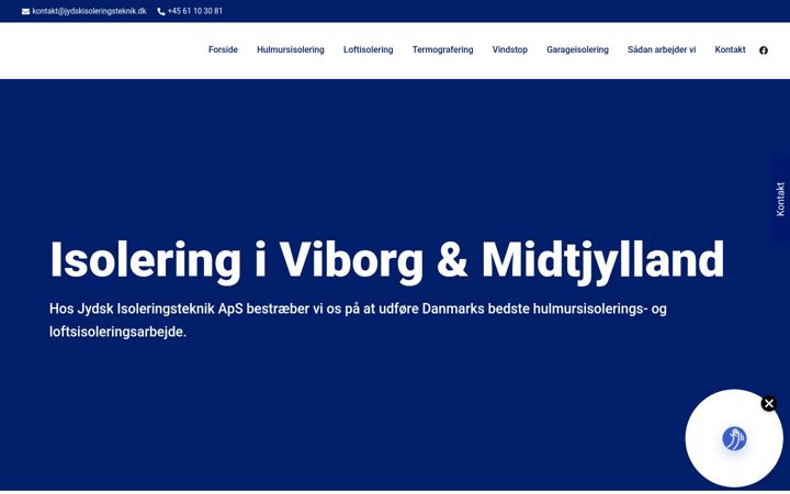 Captura de ecrã de jydskisoleringsteknik.dk