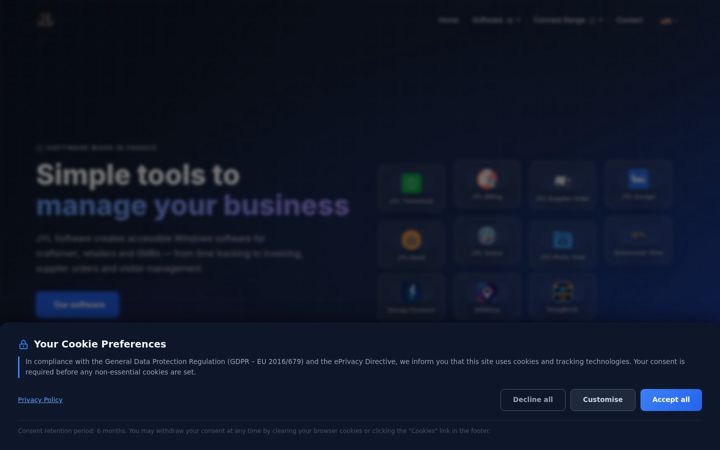 Screenshot of jyl-software.com
