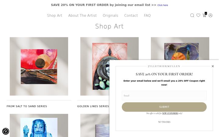 Screenshot of jyllethiermullen.com