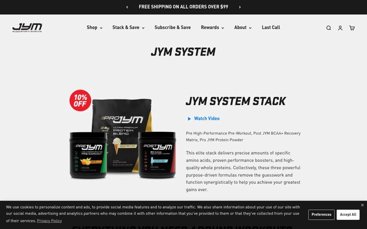 Screenshot of jymsystem.com