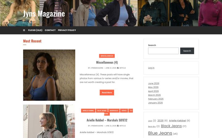 Screenshot of jynsmagazine.net