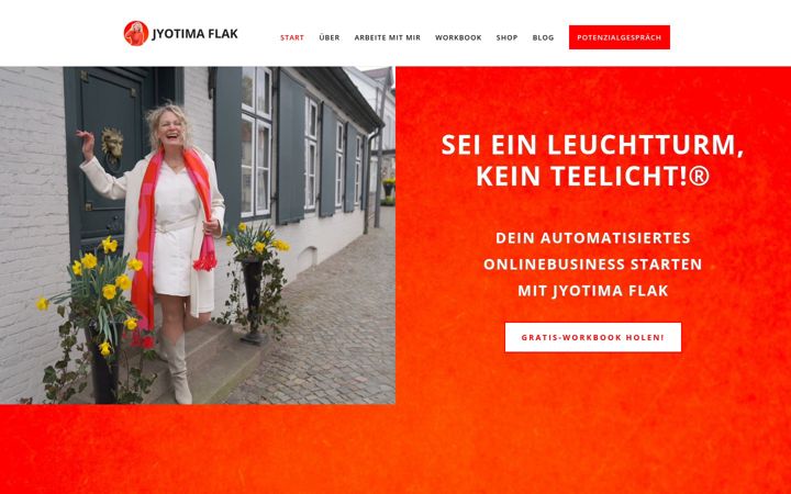 Screenshot of jyotimaflak.com