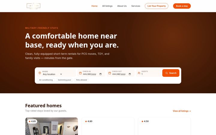 Screenshot of jystays.com