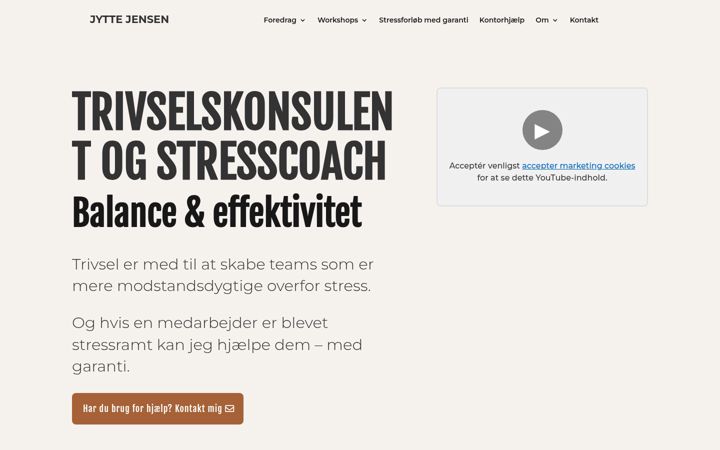 Screenshot di jyttejensen.dk