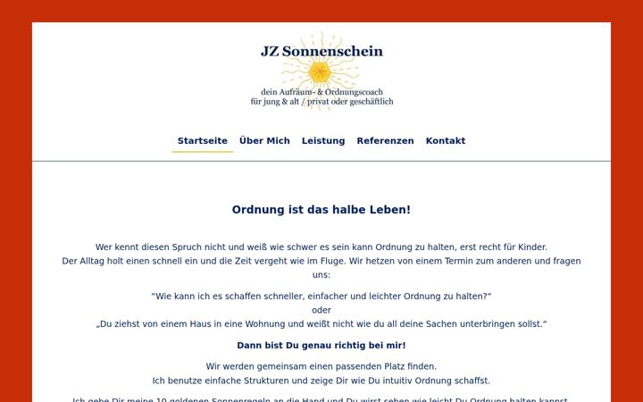 Screenshot of jz-sonnenschein.de