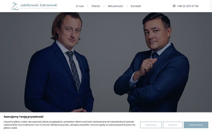 Screenshot of jzkancelaria.com