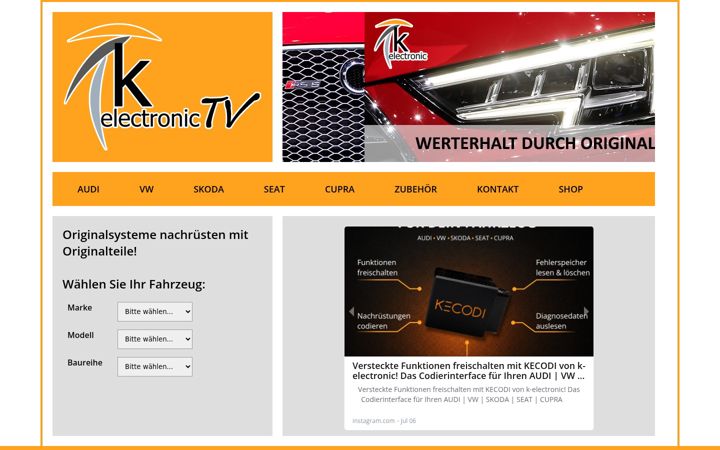 Screenshot of k-electronic.tv