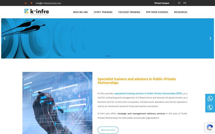 Screenshot of k-infrastructure.com