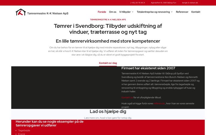Skjámynd af k-k-nielsen.dk