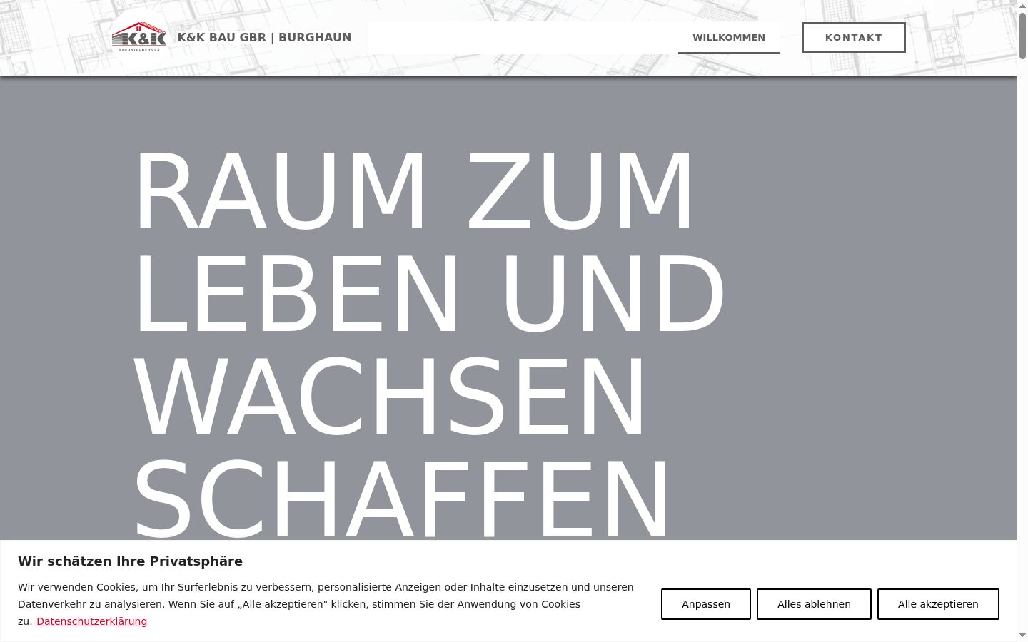 Capture d'écran de la bannière de consentement affichée avant toute interaction
