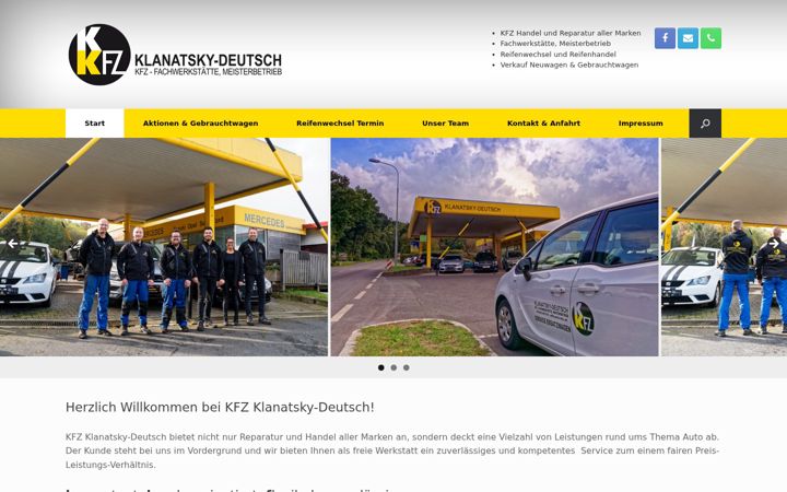 Screenshot of k-kfz.at
