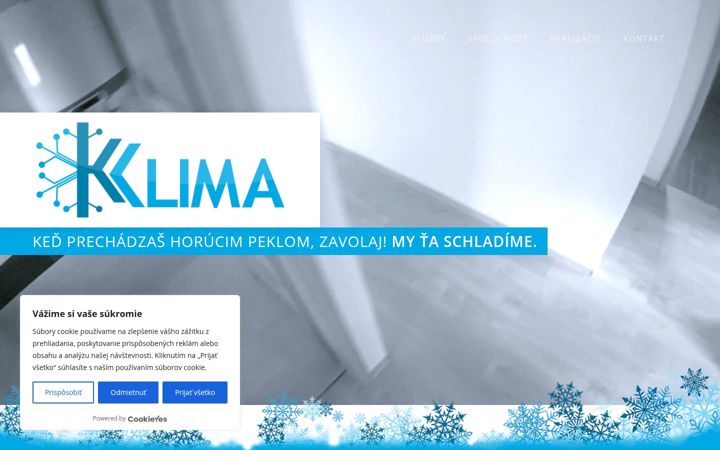 Screenshot of k-klima.sk