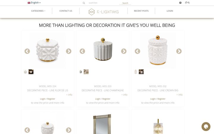 Screenshot of k-lighting.com