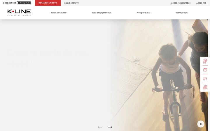 Screenshot of k-line.fr
