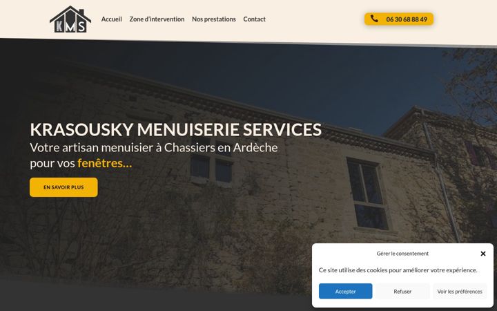 Screenshot of k-menuiserie-s.fr