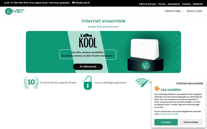 Screenshot of k-net.fr