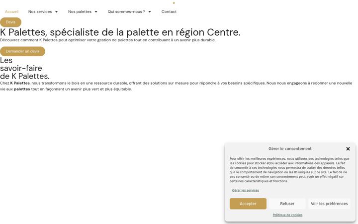 Screenshot of k-palettes.fr