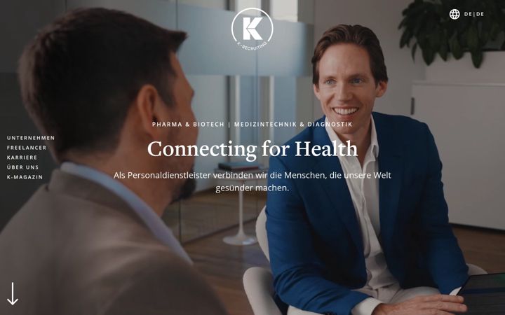 Screenshot of k-recruiting.com