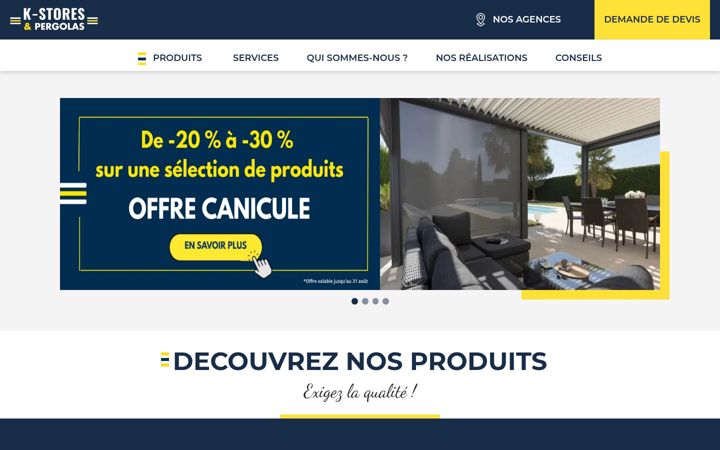Screenshot of k-stores.fr