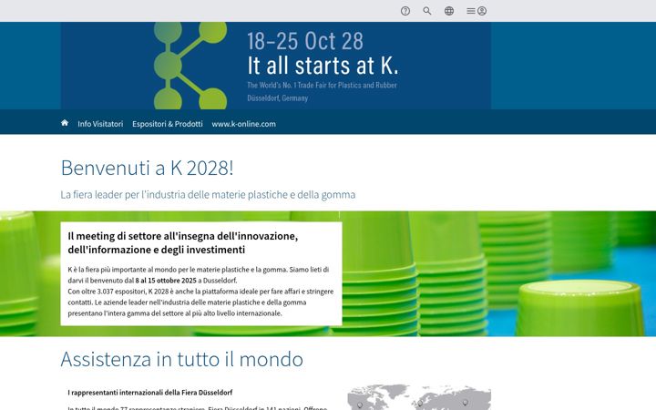 Screenshot of k-tradefair.it