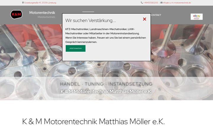 Screenshot of k-u-m-motorentechnik.de
