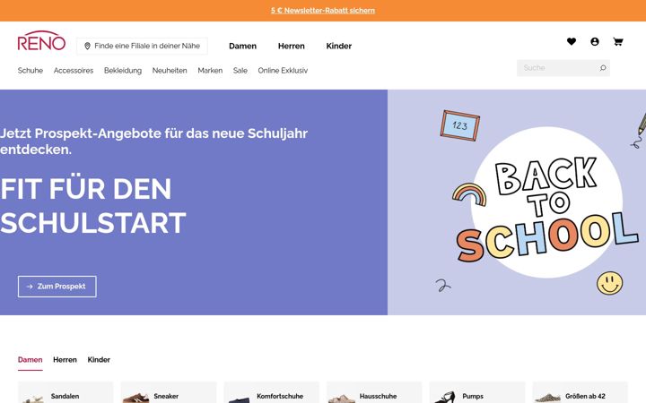 Screenshot of k-und-k-schuhcenter.de