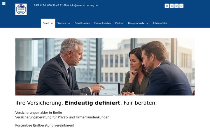 Screenshot of k-versicherung.de