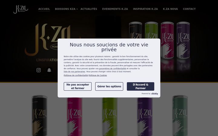 Screenshot of k-zacompany.com