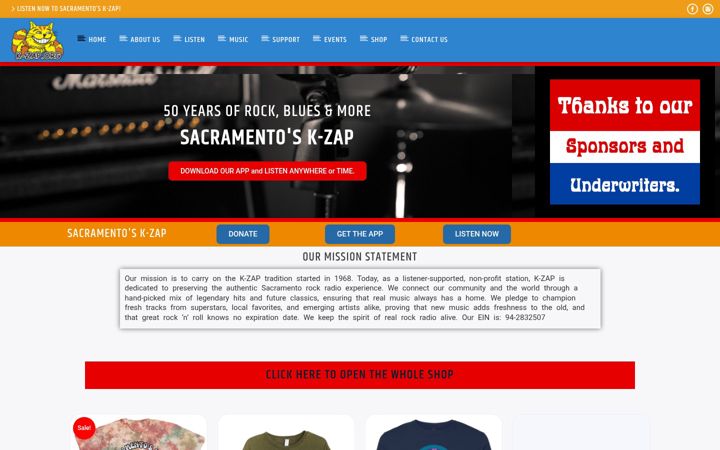 Screenshot of k-zap.org