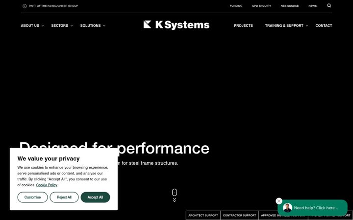 Screenshot of k.systems