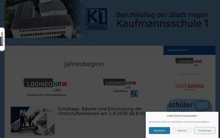 Screenshot of k1-hagen.de