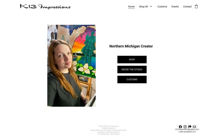 Screenshot of k13impressions.com