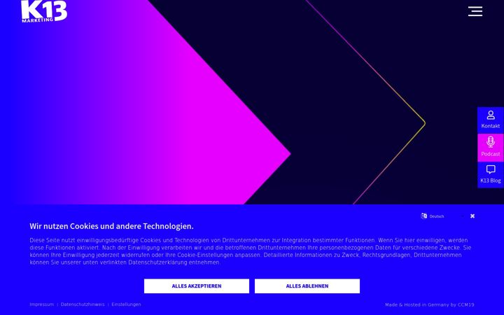 Screenshot of k13marketing.de