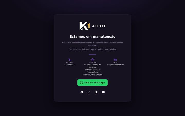 Screenshot of k1audit.com.br