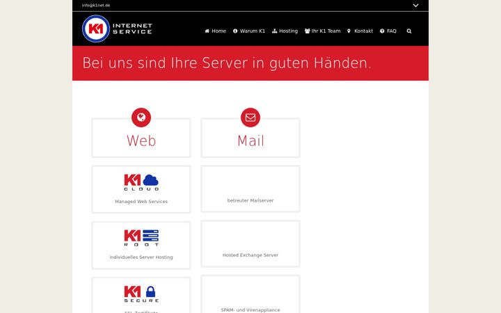 Screenshot of k1net.de