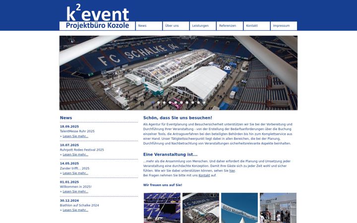 Screenshot of k2-event.de