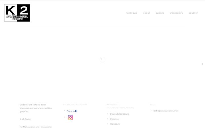 Screenshot stránky k2-studio.de