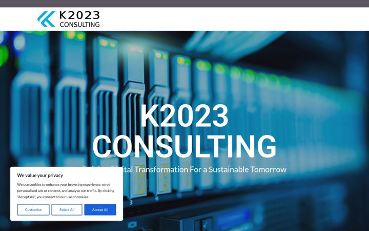 Screenshot of k2023consulting.com