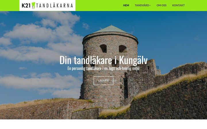 Screenshot of k21tandlakarna.se