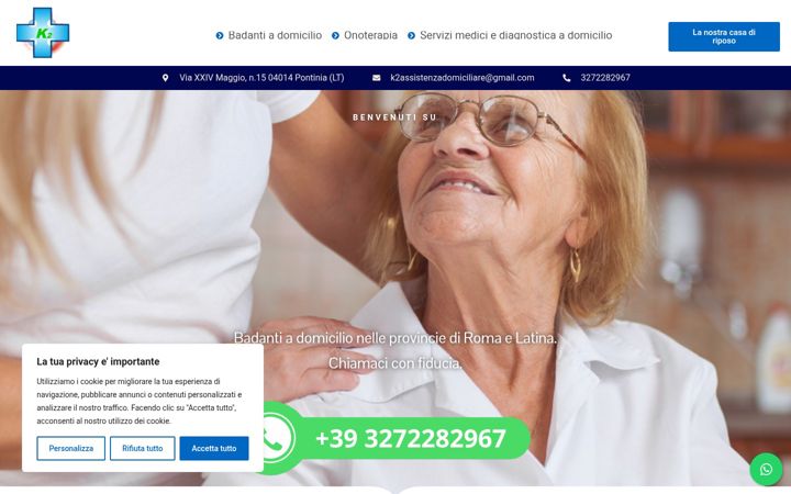 Screenshot of k2badantiadomicilio.it
