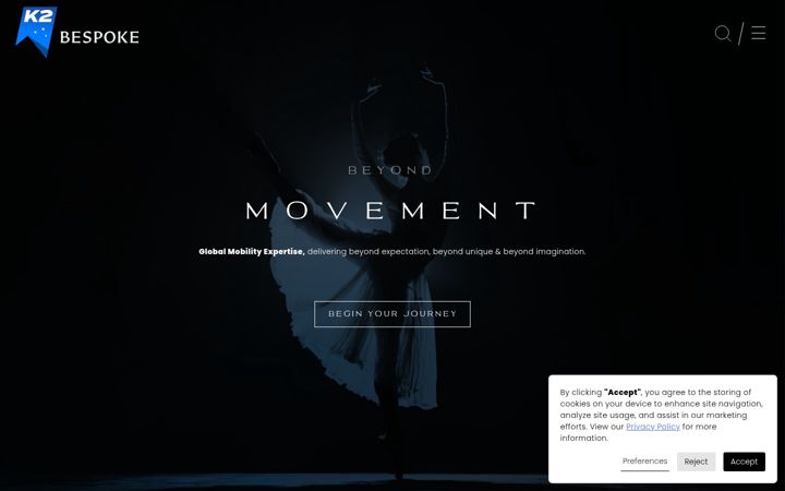 Screenshot of k2bespoke.com