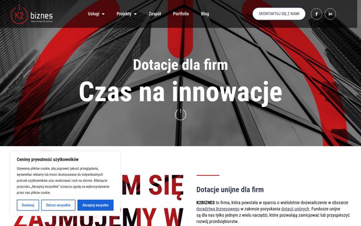 Screenshot of k2biznes.pl