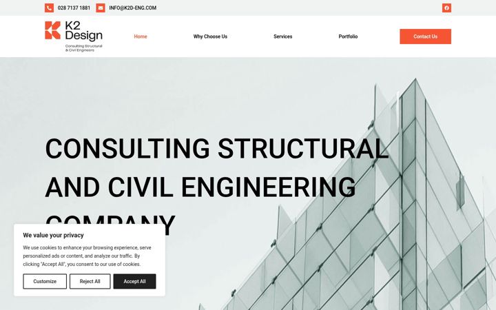 Screenshot of k2d-eng.com