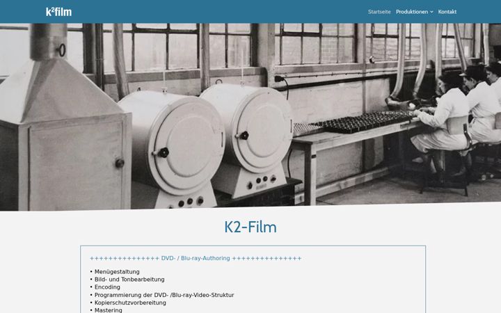 Screenshot of k2film.de
